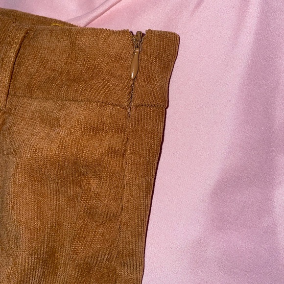 SHEIN Button Front Solid Cord Skirt - Picture 4 of 4